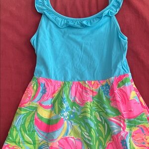 Lilly Pulitzer Blue and Pink Kids Dress